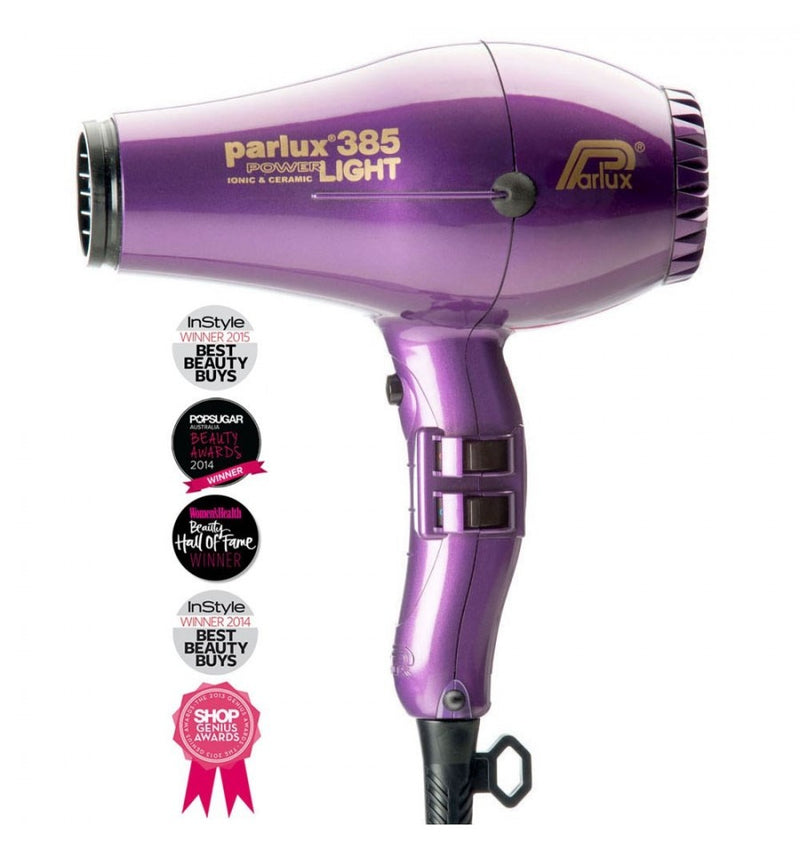 Parlux 385 Power Light Ceramic and Ionic Hair Dryer Purple Violet