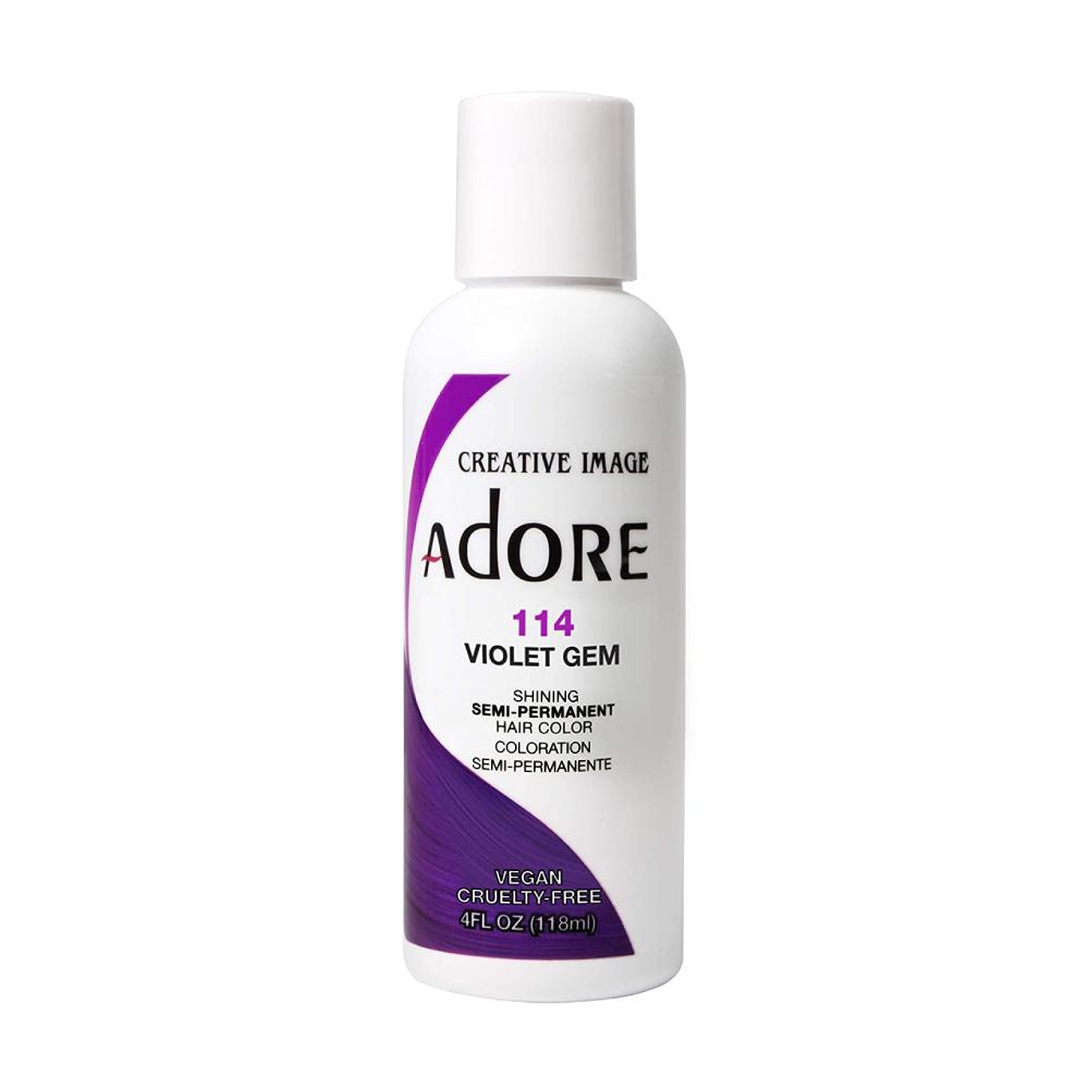 Adore Semi Permanent Hair Colour No. 114 Violet Gem 118ml