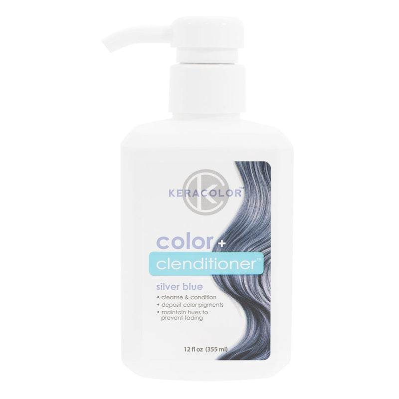 Keracolor Color Clenditioner Colour Shampoo Silver Blue 355ml