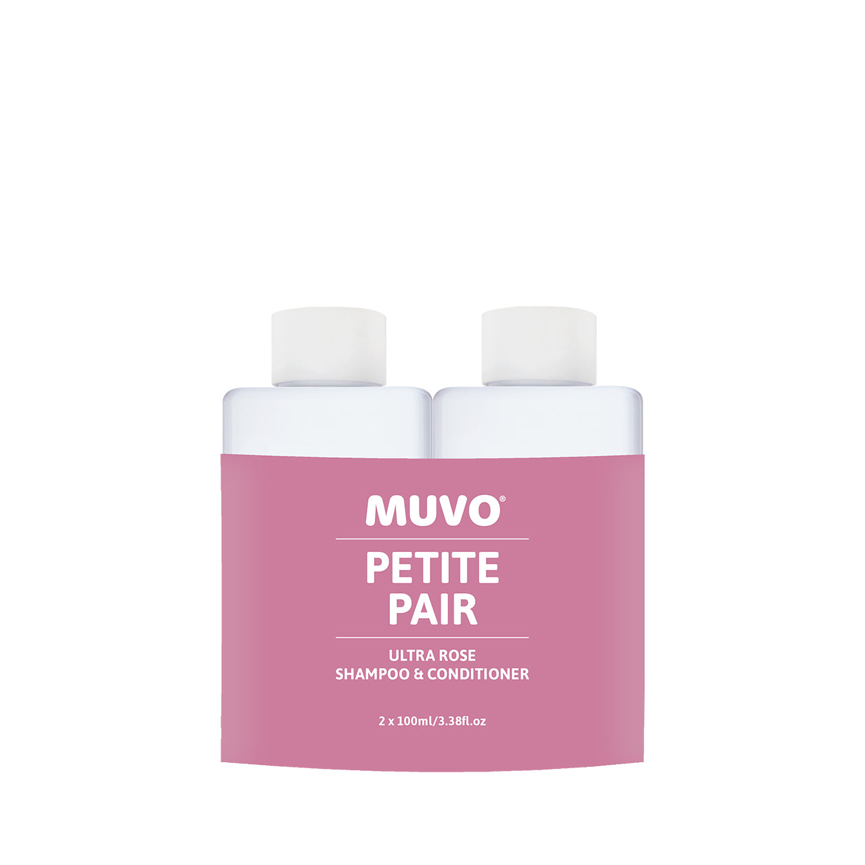 MUVO Ultra Rose Shampoo and Conditioner 100ml Petite Pair