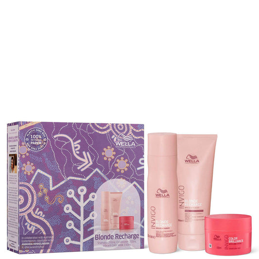 Wella Invigo Blonde Recharge Trio Gift Set