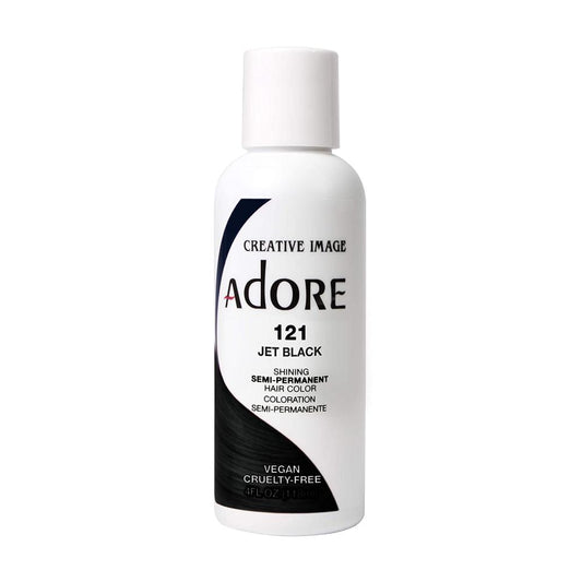 Adore Semi Permanent Hair Colour No. 121 Jet Black 118ml