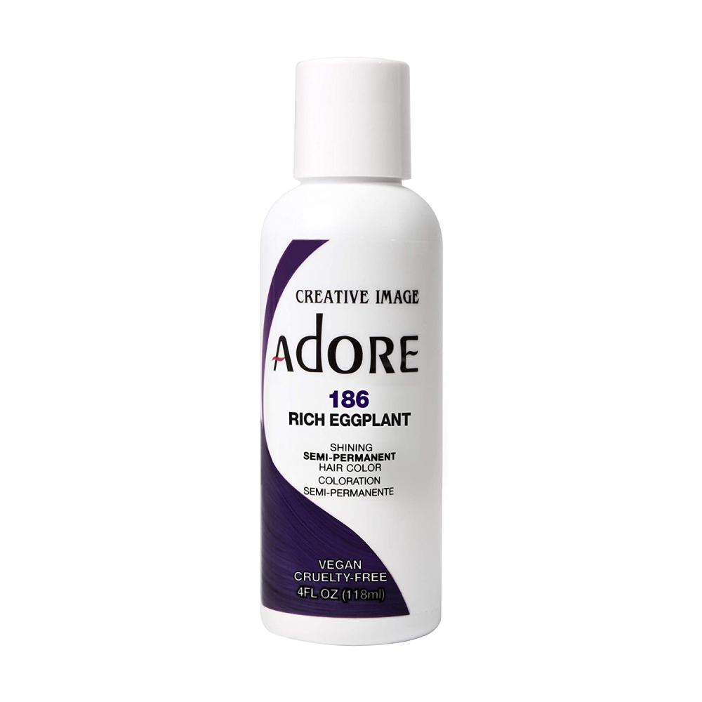 Adore Semi Permanent Hair Colour No. 186 Rich Eggplant 118ml