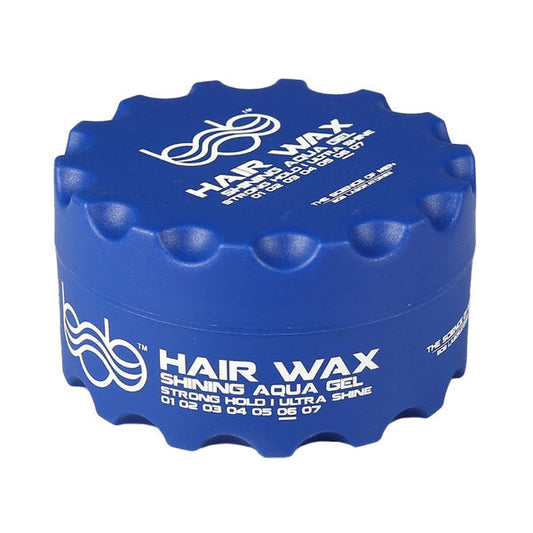 BOB Hair Wax Shining Aqua Gel Strong Hold Ultra Shine 150ml BLUE