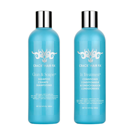 Crack Clean & Soaper Shampoo & In Treatment Conditioner 300ml