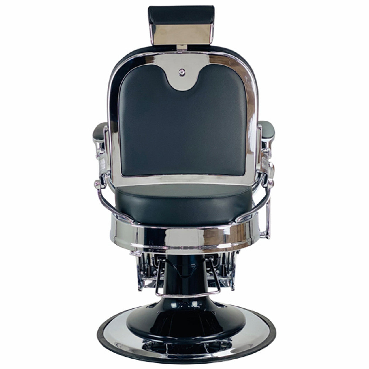 Havana Barber Chair - Chrome Frame - Black Upholstery