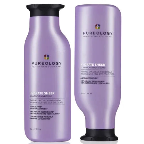 Pureology Hydrate Sheer Shampoo and Conditioner 266ml Duo