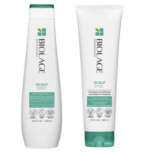 Matrix Biolage ScalpSync Calming Shampoo 400ml and Universal Scalp Conditioner 280ml Duo