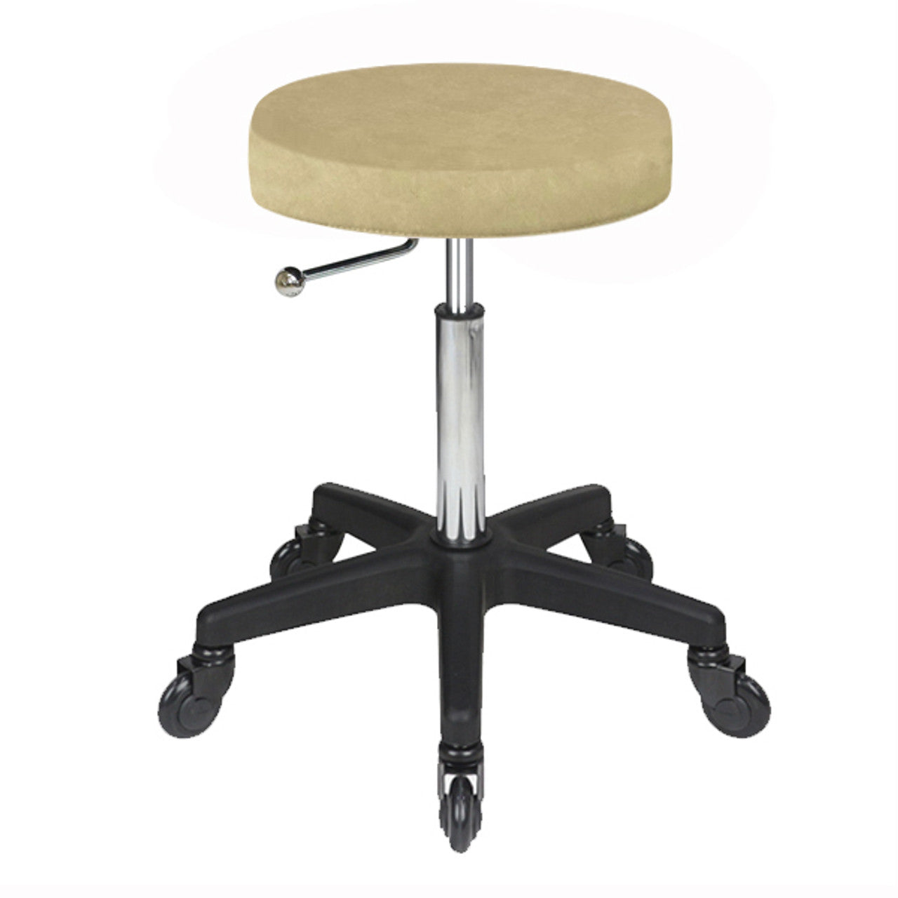 Turbo Stool Sand - Black Base - Click'n Clean Castor Wheels